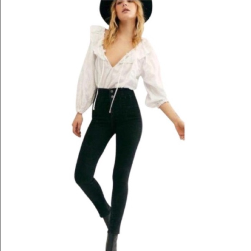 🎯Free People Jayde Skinny Jeans Dark Shadows 27